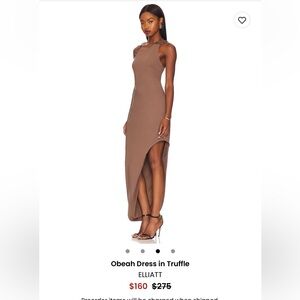 Elliatt Brown High Low Dress with Modern Elegance